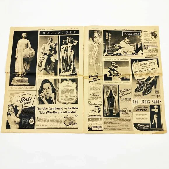 Vintage April 30 1939 Newspaper The New York Times The Fair in Pictures 16 pages